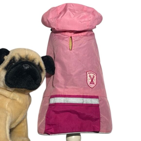 Fleece Lined Pink Reflective Dog Jacket Coat - Picture 1 of 8